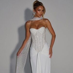 Brand New Baby Boo Carina Maxi Dress Ivory